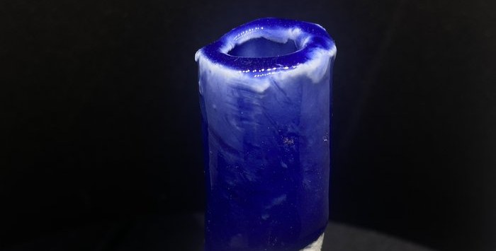 Waitā glaze vessel, dark blue